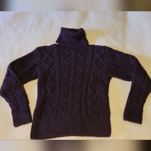 Hand Knit Cable Sweater